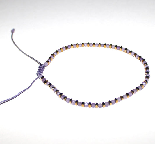 gold mor ip boncuk bileklik