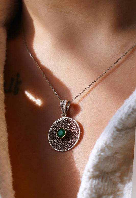 Telkari Gümüş Kolye