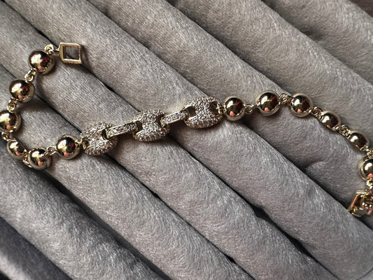 Mikro Taş Çelik Bileklik