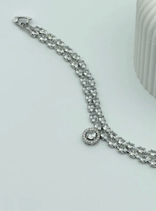 14K Kaplama Taşlı Bileklik